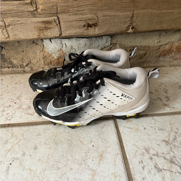 Nike Kids Vapor Sneakers - Black, White, and Yellow - Picture 1 of 4